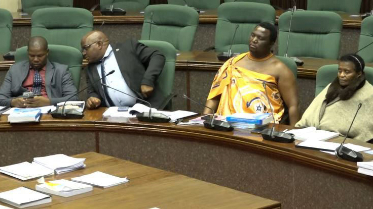 Members of the Public Accounts Committee during yesterday’s sitting.
